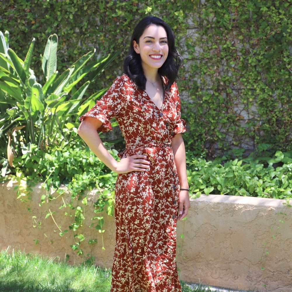 Rust Colored Long Dress